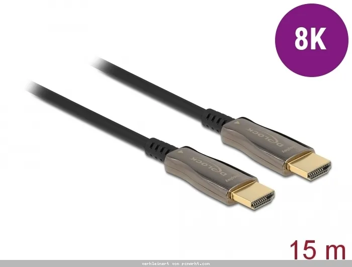 Delock Aktives Optisches Kabel HDMI 8K 60Hz, 15 m