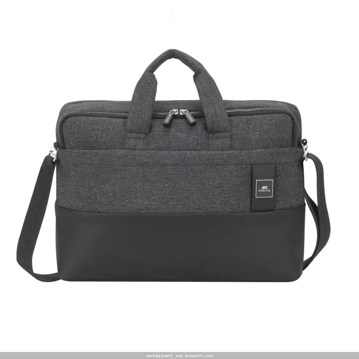 Rivacase Lantau Notebooktasche Toploader 15,6", schwarz meliert für Macbooks und Ultrabooks