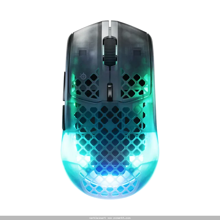 Steelseries Aerox 3 Gen 2 Shadow Gaming Maus kabellose, ultraleichte Gaming Maus mit 200 Stunden Akkulaufzeit und 26.000 dpi