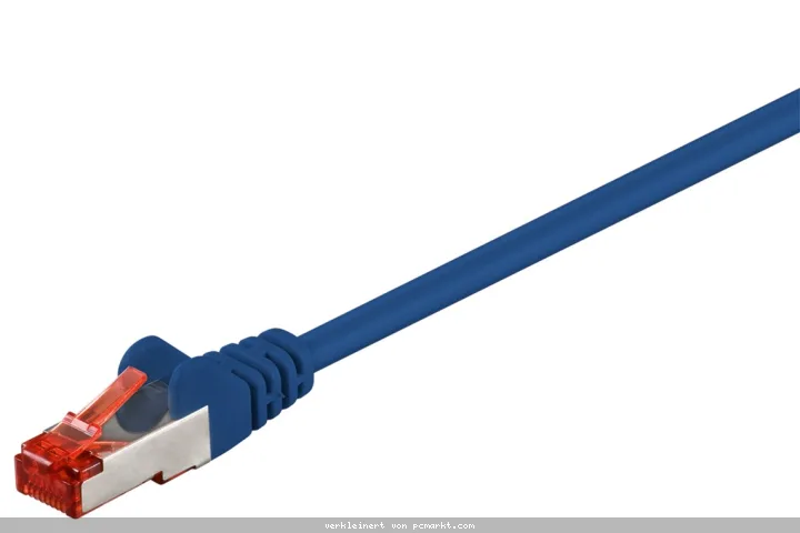 Goobay 0,25m CAT 6 Patchkabel, S/FTP (PiMF), blau