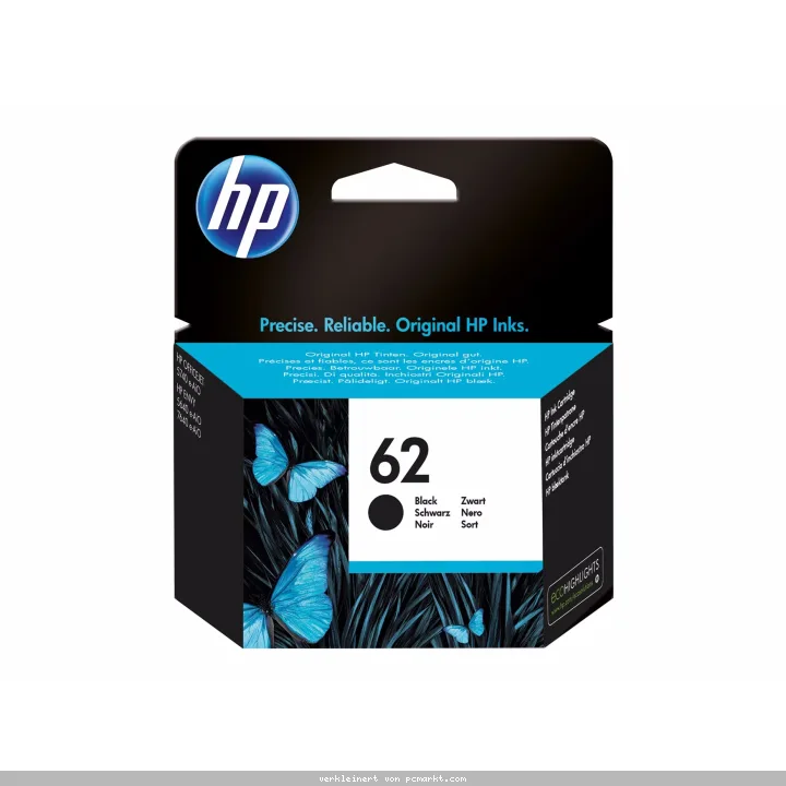 HP 62 (C2P04AE) Original Druckerpatrone Schwarz Kompatibilität: HP ENVY 5000er Serie // HP OfficeJet 250