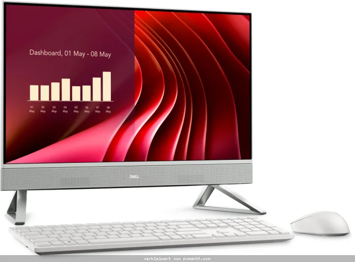 Dell 24 All-in-One Desktop MV38K - 60,5cm (23,8") FHD-Display - i5-1334U, 8GB DDR5 RAM, 512GB SSD, UHD Grafik, W11 Home