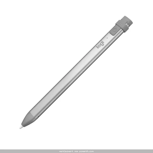 Logitech Crayon Silbergrau - Pixelgenauer digitaler Zeichenstift für iPad, Apple Lightning-Anschluss