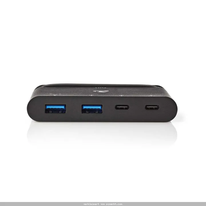 Nedis USB-Adapter USB 3.2 USB Type-C™ 2x USB Type-A / 2x USB Type-C™, Schwarz