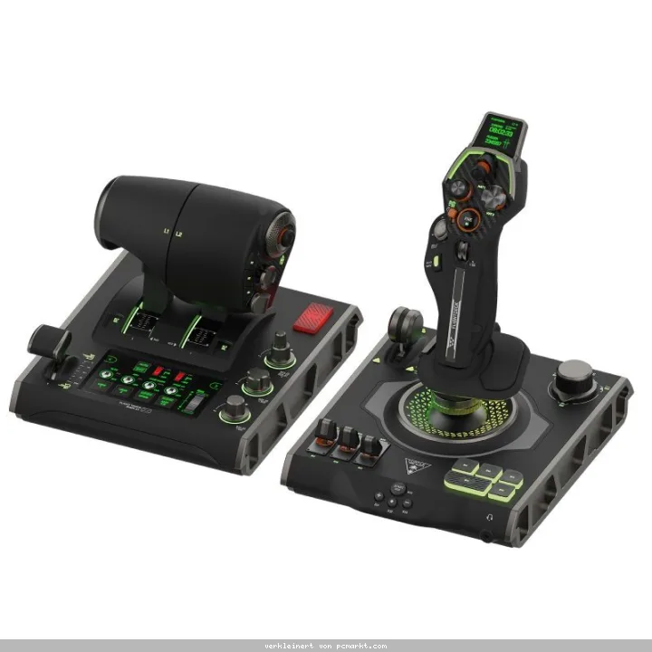 Turtlebeach VelocityOne Flightdeck Universeller HOTAS-Simulation-Joystick & Schubhebel mit Touch-Display für PC
