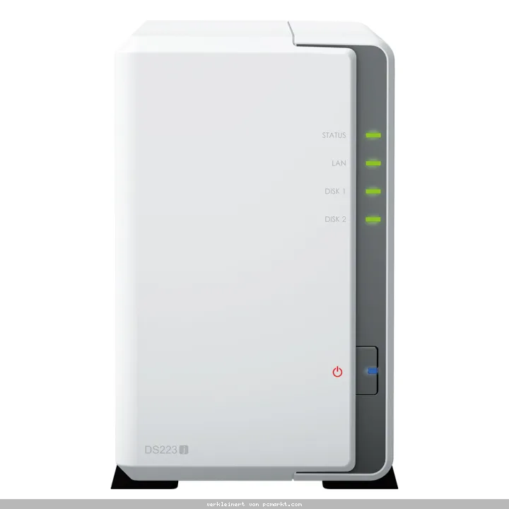 Synology DiskStation DS223j NAS 2-Bay 0/2 2,5"/3,5" SATA HDD/SSD, 1x Gigabit LAN, 2x USB 3.0, 1GB RAM