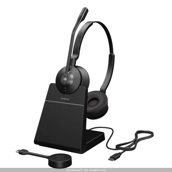 Jabra Engage 55 Headset, Stereo, Kabellos, USB-C mit Basisstation, DECT, UC Zertifiziert