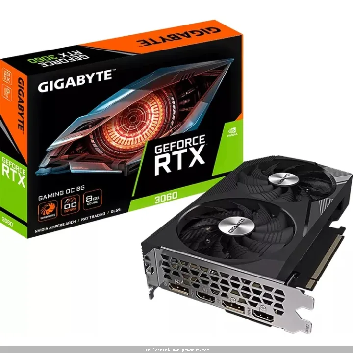GigaByte GeForce RTX 3060 Gaming OC 8GB Grafikkarte - 2x DisplayPort/2x HDMI