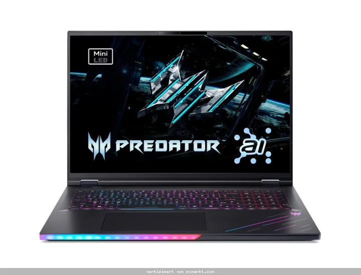 Acer Predator Helios 18 AI (PH18-73-91TU) Gaming 18" WQXGA, MiniLED, 250Hz, Intel Ultra 9-275HX, 64GB RAM, 4TB SSD, GeForce RTX5080, Windows 11 Pro