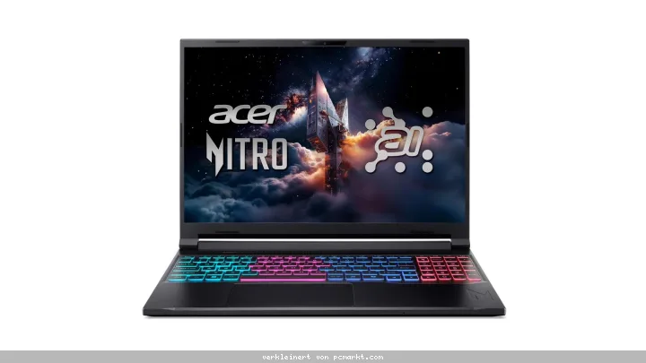 Acer Nitro V 16S (ANV16S-71-70WQ) Gaming 16" WQXGA, IPS, 180Hz, Intel 7-240H, 16GB RAM, 1TB SSD, GeForce RTX5070, Linux (eShell)