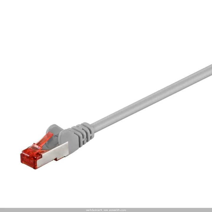 KAB Goobay CAT 6 Patchkabel, S/FTP (PiMF), Grau 20m LSZH halogenfrei, Kupfer
