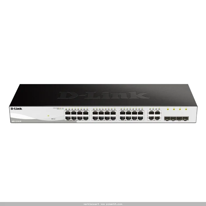 D-Link DGS-1210-28 Smart+ Managed Switch 24x Gigabit Ethernet, 4x GbE/SFP Combo