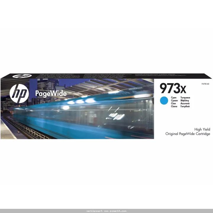HP 973X (F6T81AE) Original PageWide Druckerpatrone Cyan