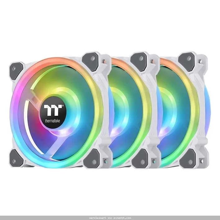 Thermaltake Riing Trio 12 RGB White 3er-Pack | Gehäuselüfter