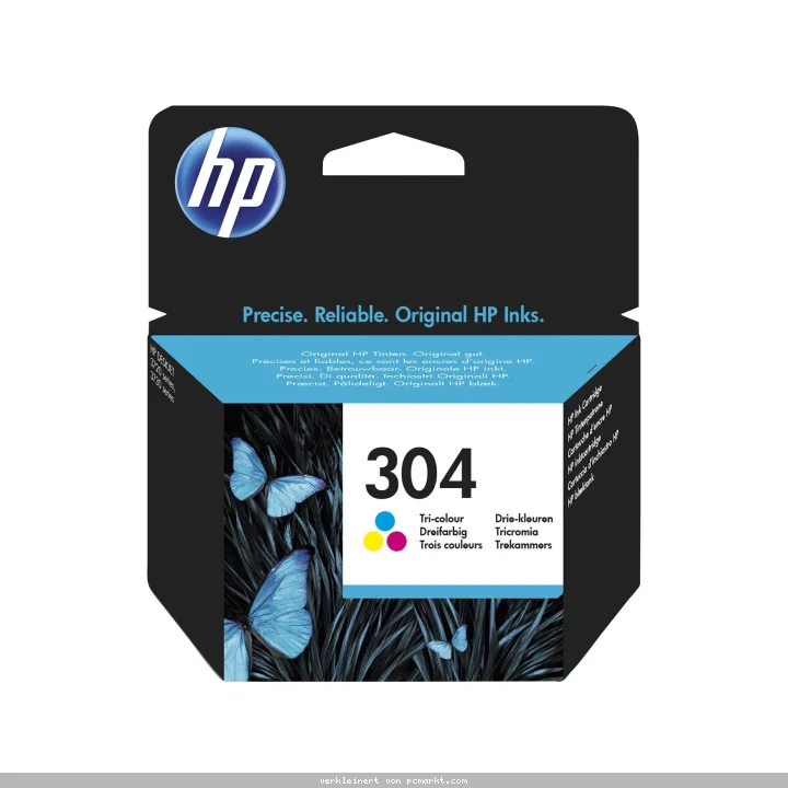 HP 304 (N9K05AE) Original Tintenpatrone C/M/G Kompatibilität: HP DeskJet 3000er / 2000er Serie, HP ENVY 5000er Serie