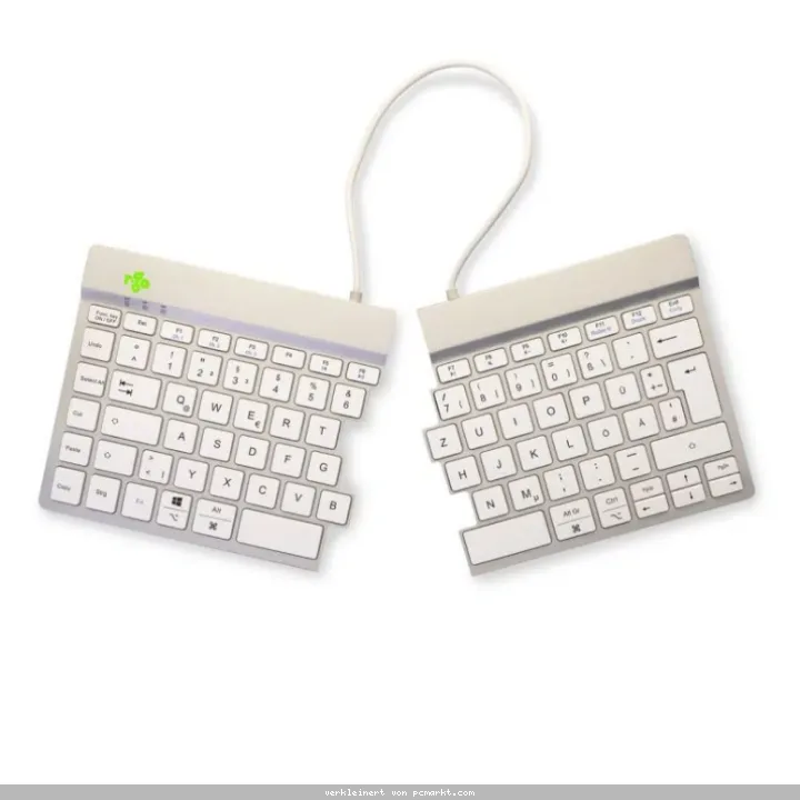 R-Go Split Break ergonomic keyboard, QWERTZ (DE), bluetooth Pausenanzeige, Ultradünn für besseren Blutkreislauf