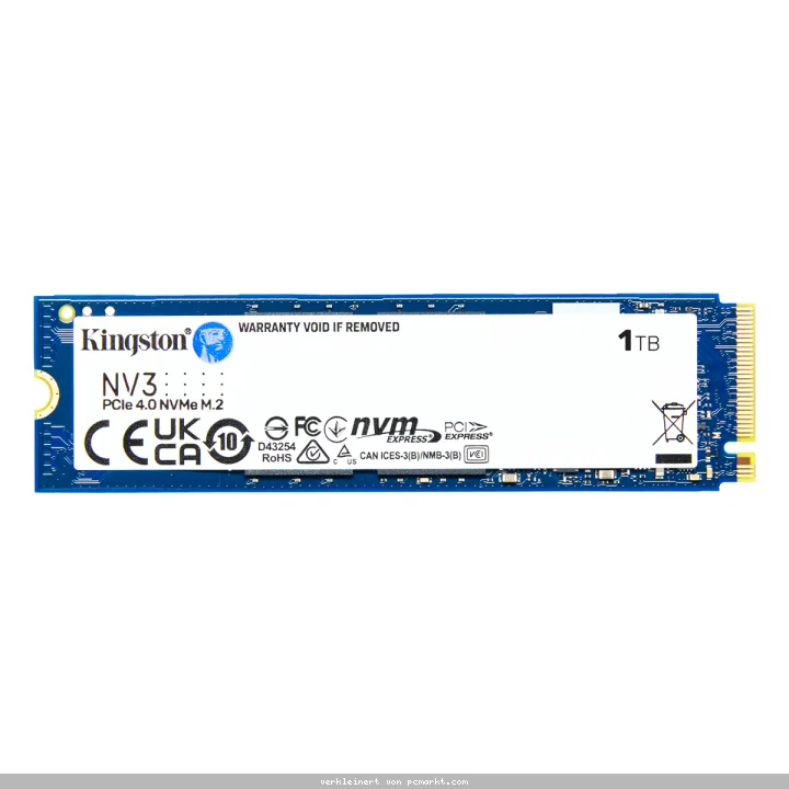 Kingston NV3 SSD 1TB M.2 2280 PCIe Gen4 NVMe Internes Solid-State-Module