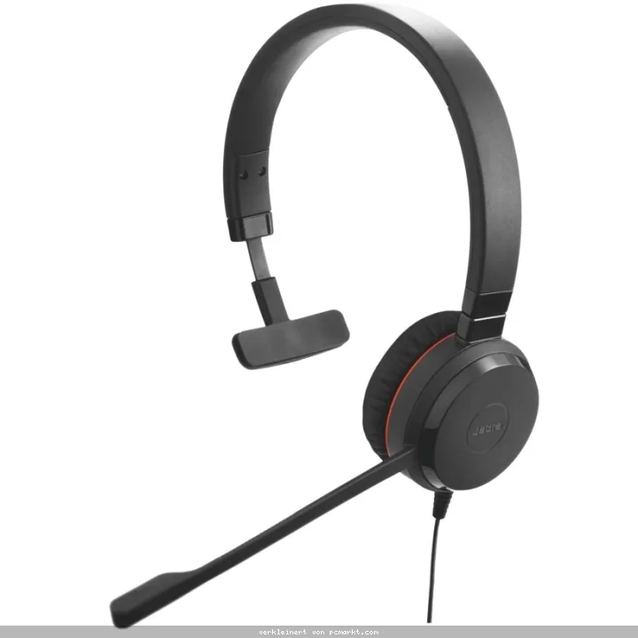 Jabra Evolve 20 SE Headset, Mono, Kabelgebunden USB-A und -C-Anschluss, MS Teams zertifiziert, Kunstlederohrpolster