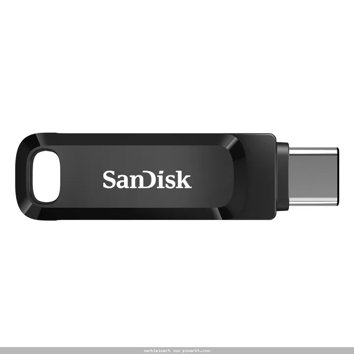 SanDisk Ultra Dual Go Typ-A/Typ-C 256GB USB-Stick Swivel, bis zu 150 MB/s, USB 3.2 Gen 1x1 (5 Gbit/s)