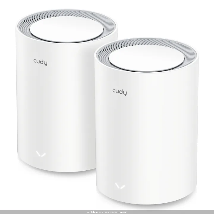 Cudy M3600 WiFi 7 Mesh System, 2er Set BE3600 Dual-Band, 2.0GHz Quad-Core CPU, 1x 1G WAN, 2x 1G LAN