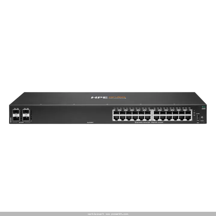 HPE Aruba Networking CX6000 Managed Switch (R8N88B) 24x 1G Ethernet, 4x 1G SFP, Nicht-PoE