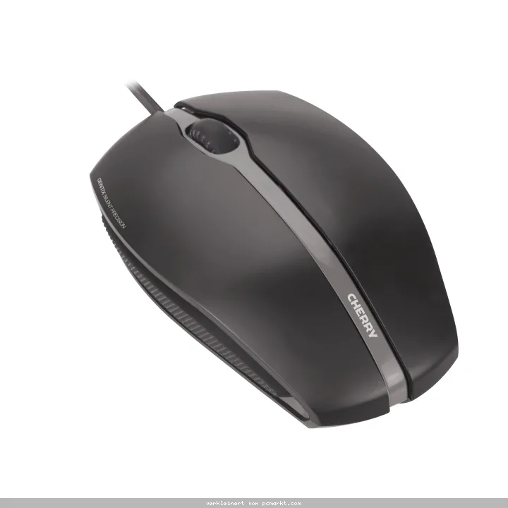 CHERRY GENTIX SILENT , schwarz USB, 3 Tasten, Seitenflächen aus Gummi, 1000 dpi-Auflösung