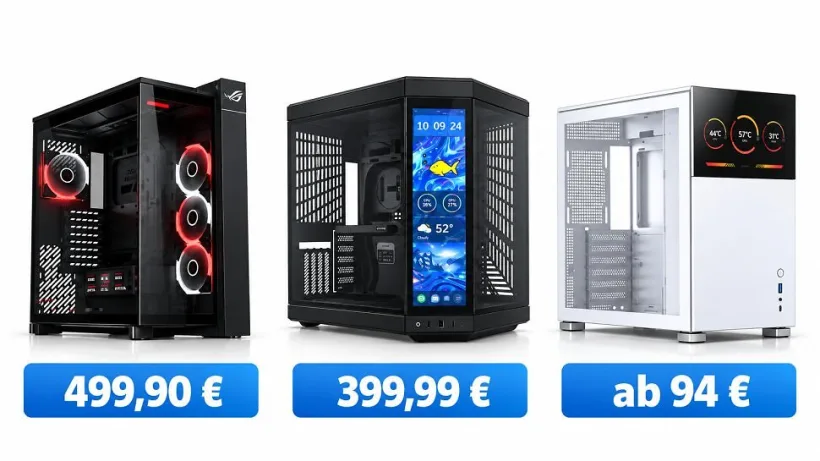 Fast 500 Euro für ein PC-Gehäuse: Das ROG Cronox hat dafür einen eigenen 60-Hz-Bildschirm