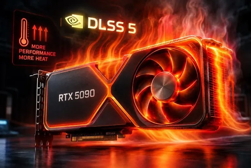 RTX 5090: Grafikkarte wird mit DLSS 5 am Stromanschluss über 90 Grad Celsius heiß