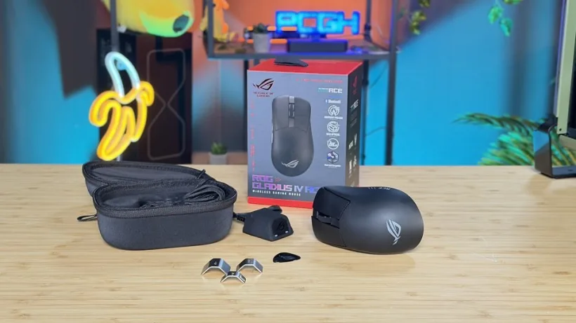 Asus ROG Gladius 4 Ace im Test: Ist die 56-Gramm-Maus, die zunehmen kann, 170 Euro wert?